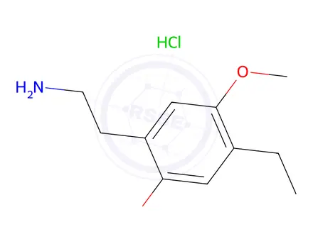 Chemical structure of 4-Ethyl-2,5-dimethoxyphenethylamine HCl