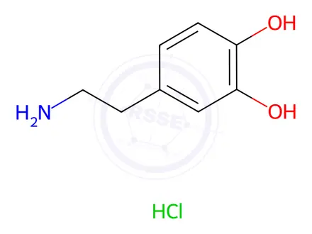 Chemical structure of Dopamine hydrochloride
