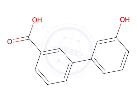 Chemical structure of 3'-Hydroxy-[1,1'-biphenyl]-3-carboxylic acid