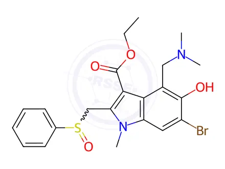 Chemical structure of Arbidol Sulfoxide