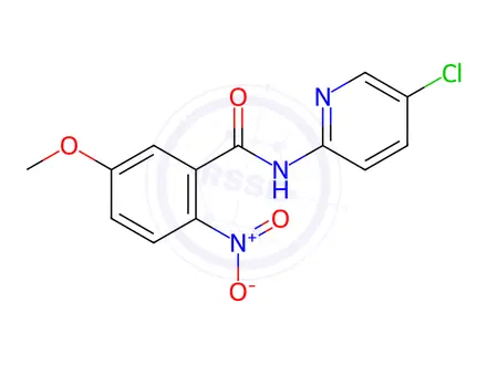 Chemical structure of N-(5-Chloropyridin-2-yl)-5-methoxy-2-nitrobenzamide