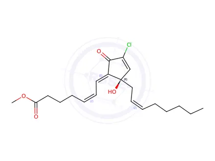 Chemical structure of chlorovulone I