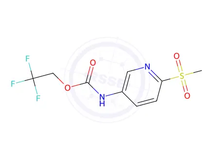 Chemical structure of 2,2,2-Trifluoroethyl (6-(methylsulfonyl)pyridin-3-yl)carbamate