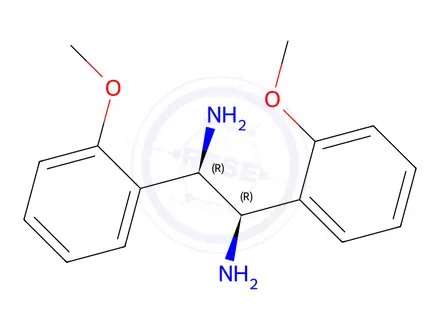 Chemical structure of (1R,2R)-1,2-Bis(2-methoxyphenyl)ethane-1,2-diamine