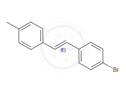 Chemical structure of (E)-1-Bromo-4-(4-methylstyryl)benzene