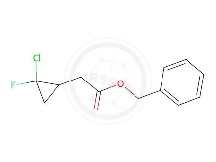 Chemical structure of Benzyl 2-(2-chloro-2-fluorocyclopropyl)acetate