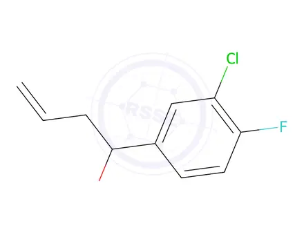 Chemical structure of 1-(3-Chloro-4-fluorophenyl)but-3-en-1-ol