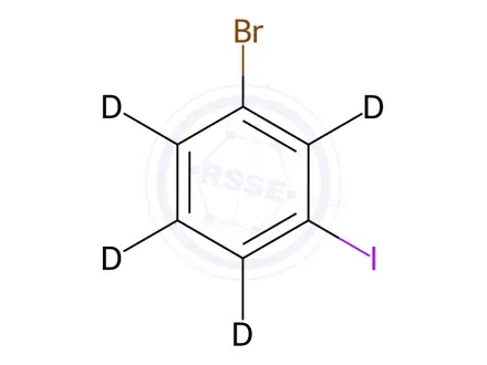 Chemical structure of 1-Bromo-3-iodobenzene-d4