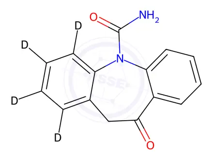 Chemical structure of Oxcarbazepine-[D4]