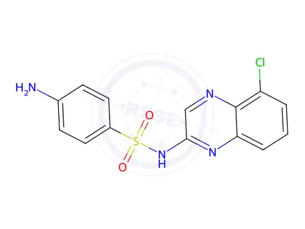 Chemical structure of Chlorsulfaquinoxaline