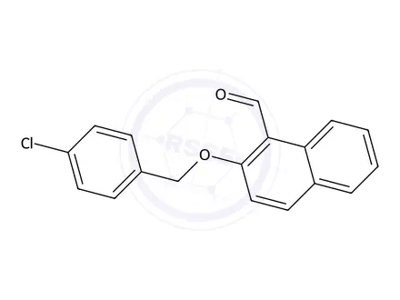 Chemical structure of 2-((4-Chlorobenzyl)oxy)-1-naphthaldehyde