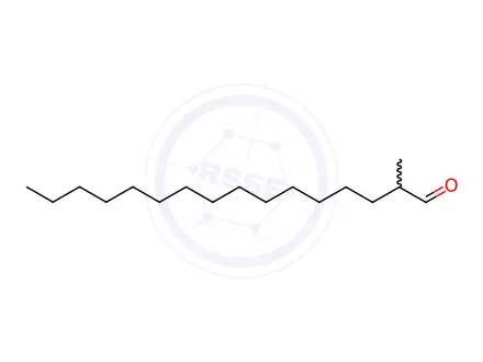 Chemical structure of 2-Methylhexadecanal