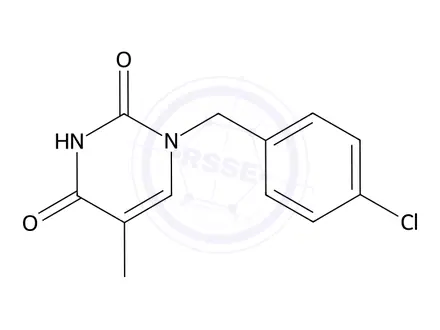 Chemical structure of 1-(4-Chlorobenzyl)-5-methylpyrimidine-2,4(1H,3H)-dione