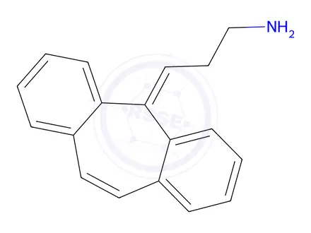 Chemical structure of Cyclobenzaprine Didesmethyl hydrochloride