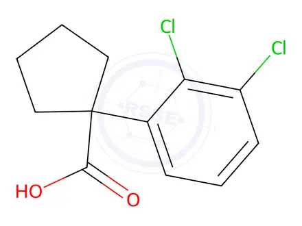 Chemical structure of 1-(2,3-Dichlorophenyl)cyclopentanecarboxylic Acid