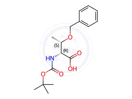 Chemical structure of Boc-D-Thr(Bzl)-OH