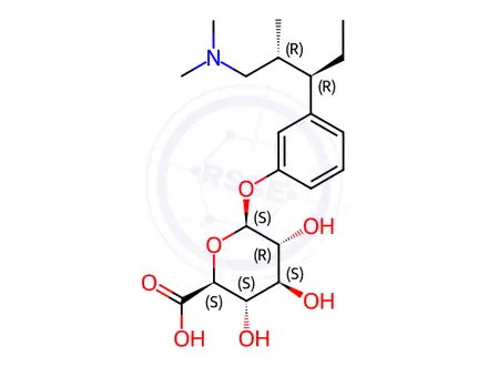 Chemical structure of Tapentadol O-β-D-Glucuronide