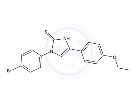 Chemical structure of 1-(4-Bromophenyl)-4-(4-ethoxyphenyl)-1,3-dihydro-2H-imidazole-2-thione
