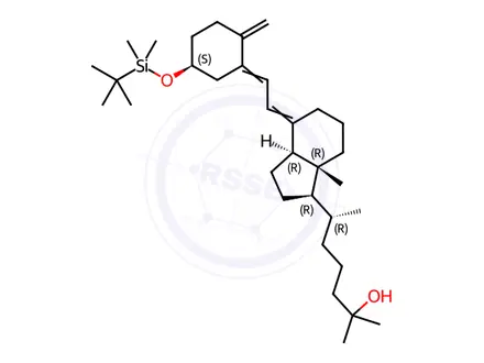 Chemical structure of 3-O-tert-Butyldimethylsilyl Calcifediol