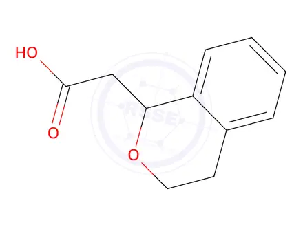 Chemical structure of 3,4-Dihydro-1H-2-benzopyran-1-acetic Acid