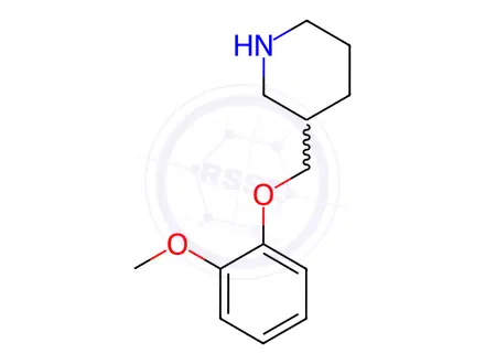 Chemical structure of 3-(2-Methoxy-phenoxymethyl)-piperidine