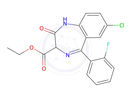 Chemical structure of Ethyl loflazepate
