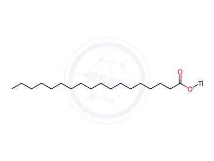 Chemical structure of Octadecanoic acid, thallium(1+) salt