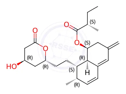 Chemical structure of Lovastatin 6'-Exomethylene Impurity