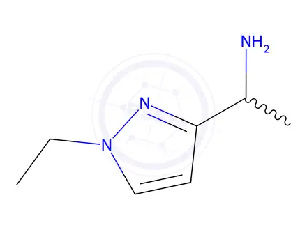 Chemical structure of 1-(1-Ethyl-1h-pyrazol-3-yl)ethan-1-amine
