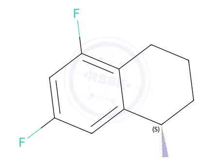 Chemical structure of (S)-5,7-Difluoro-1,2,3,4-tetrahydronaphthalen-1-amine