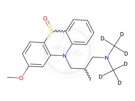 Chemical structure of rac Methotrimeprazine-d6 Sulfoxide