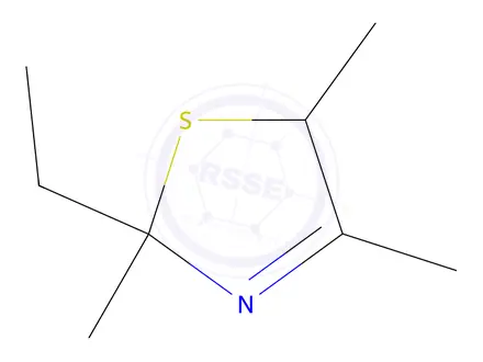 Chemical structure of 2-ethyl-2,4,5-trimethyl-5H-1,3-thiazole