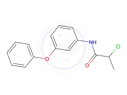Chemical structure of 2-Chloro-N-(3-phenoxyphenyl)propanamide