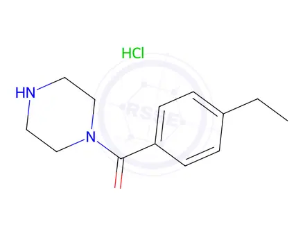 Chemical structure of 1-(4-Ethylbenzoyl)piperazine hydrochloride