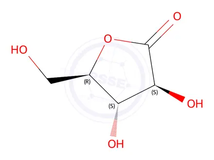 Chemical structure of D-arabinono-1,4-lactone