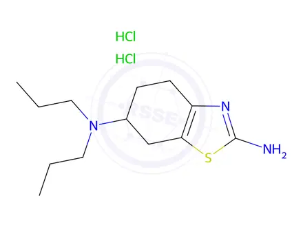 Chemical structure of N6,N6-Dipropyl-4,5,6,7-Tetrahydrobenzo[d]thiazole-2,6-Diamine Dihydrochloride