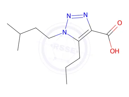 Chemical structure of 1-Isopentyl-5-propyl-1h-1,2,3-triazole-4-carboxylic acid