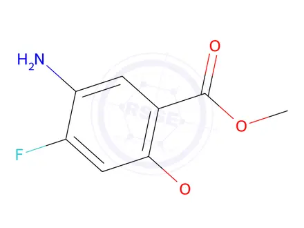 Chemical structure of 5-AMino-4-fluoro-2-Methoxy-benzoic acid Methyl ester
