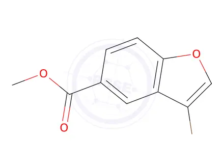 Chemical structure of 3-Bromo-benzofuran-5-carboxylic Acid Methyl Ester