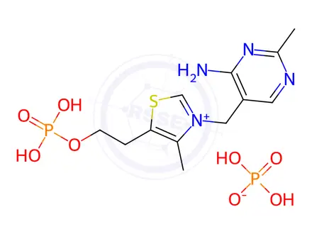 Chemical structure of Thiamine phosphoric acid ester phosphate salt
