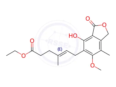 Chemical structure of Mycophenolate Impurity 1