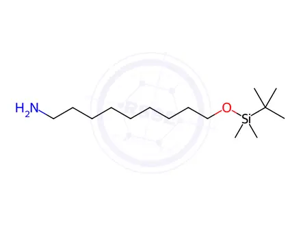 Chemical structure of 1-Nonanamine, 9-[[(1,1-dimethylethyl)dimethylsilyl]oxy]-