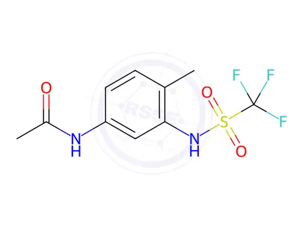 Chemical structure of FLUORIDAMID