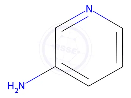 Chemical structure of 3-aminopyridine
