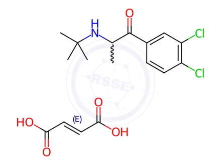 Chemical structure of 4-Chloro Bupropion Fumarate