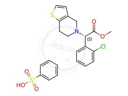Chemical structure of Clopidogrel Besylate