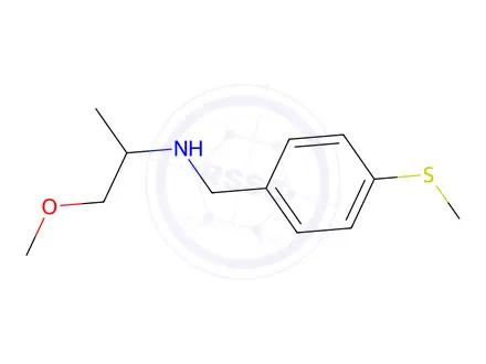 Chemical structure of (2-Methoxy-1-methyl-ethyl)-(4-methylsulfanyl-benzyl)-amine oxalate
