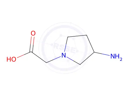 Chemical structure of (3-Amino-Pyrrolidin-1-Yl)-Acetic Acid