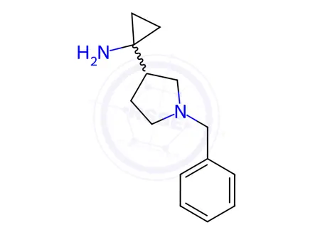 Chemical structure of 1-(1-Benzylpyrrolidin-3-yl)cyclopropan-1-amine