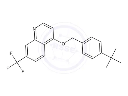 Chemical structure of 4-((4-(tert-Butyl)benzyl)oxy)-7-(trifluoromethyl)quinoline